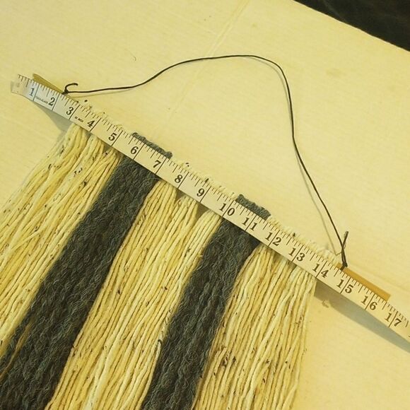 Two Bohemian textured yarn wall hanging - Picture 7 of 10